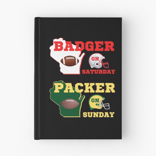 Item preview, Badger On Saturday Packer On Sunday designed and sold by WoodburyLake.