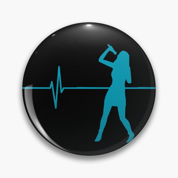 Item preview, Female Artist Singing in Teal designed and sold by GnuArt.