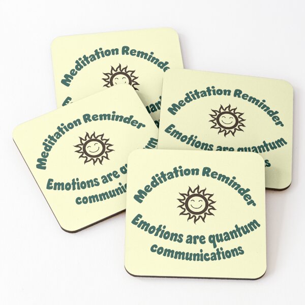 Item preview, Meditation Reminder Emotions are quantum communications  designed and sold by Plumtree81.