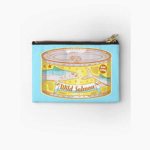 Item preview, Wild Salmon Pop art tin of fish designed and sold by piedaydesigns.