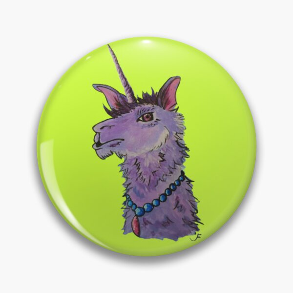 Item preview, Punky Llama Unicorn Artwork by Jolene Edwards designed and sold by CurlyClaraBelle.