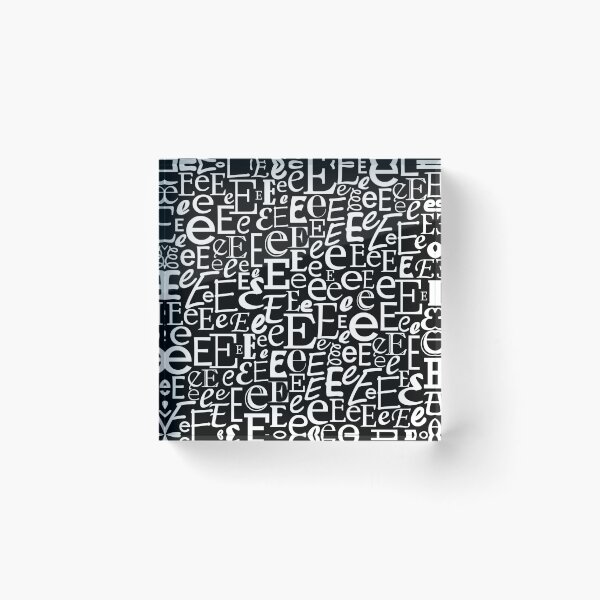Item preview, E | Typography (Black) designed and sold by gembers.