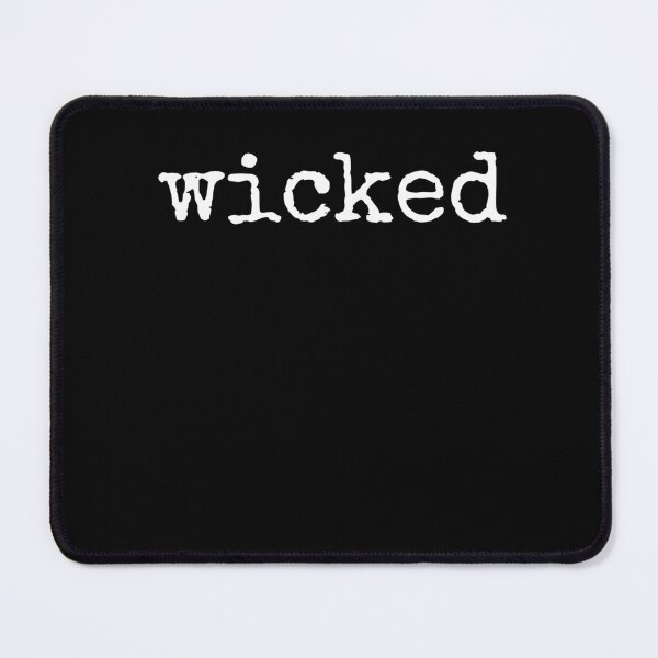 Item preview, wicked w-text designed and sold by patternedprints.