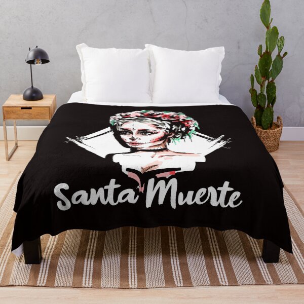 Item preview, Santa Muerte Female Deity Satanic Mexican Sugar Skull Dead designed and sold by TomGiantDesigns.