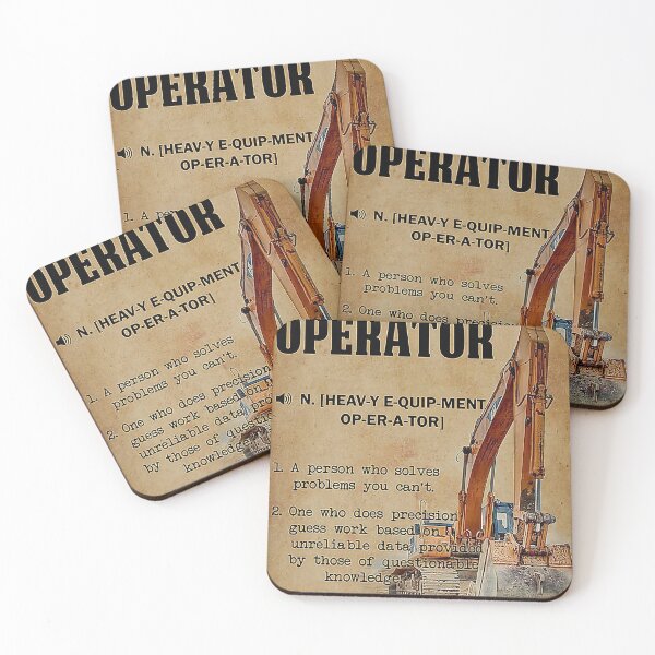 Item preview, Excavator Heavy Equipment Operator designed and sold by rakiseleva88.