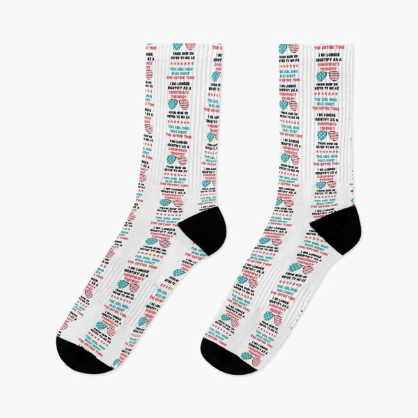 Item preview, I NO LONGER IDENTIFY AS A CONSPIRACY THEORIST, I'M THE GIRL WHO WAS RIGHT THE ENTIRE TIME designed and sold by appareltolove.