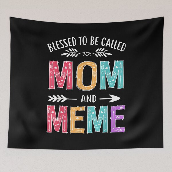Item preview, Bessed To Be Caed Mom And Meme Funny Mothers Day, Basic Novelty, Graphics Female Cotton designed and sold by LucasSTORE2.