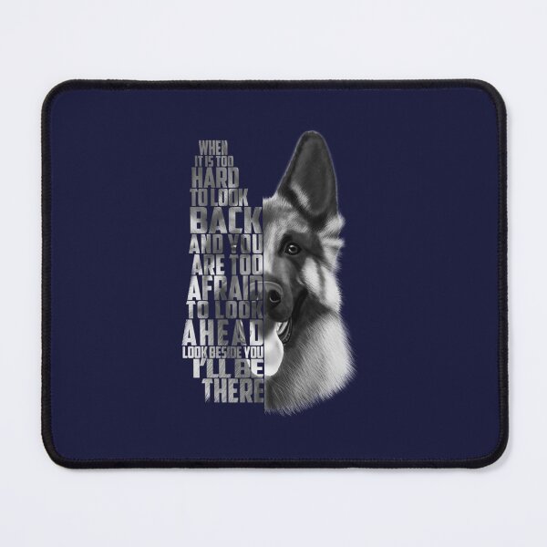 Item preview, German Shepherd Quote German Shepherd Text German Shepherd Black and white designed and sold by DavidBabunski.