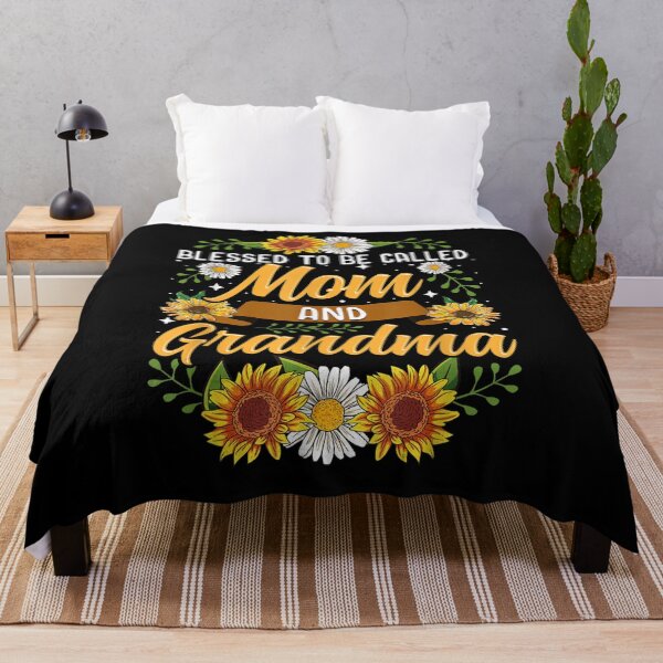 Item preview, Bessed To Be Caed Mom Nd Grandma, Cute Sunfower, Logo Cheap, Logo Cotton Printed designed and sold by LucasSTORE2.