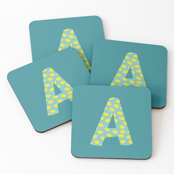 Item preview, Lemon Summer Monogram Alphabet Letter A - Initial designed and sold by Karen Ekdahl.