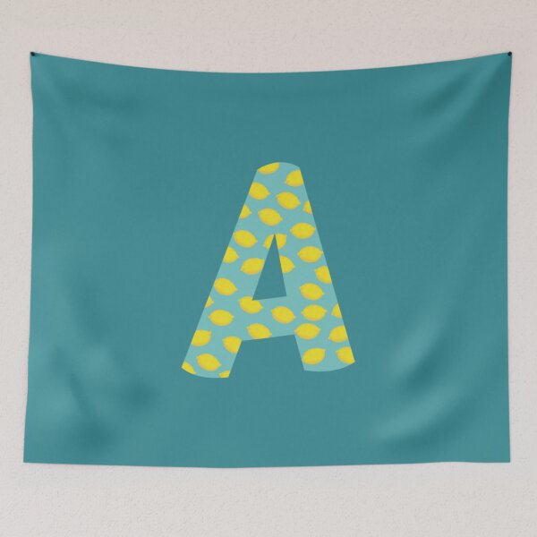 Item preview, Lemon Summer Monogram Alphabet Letter A - Initial designed and sold by Karen Ekdahl.