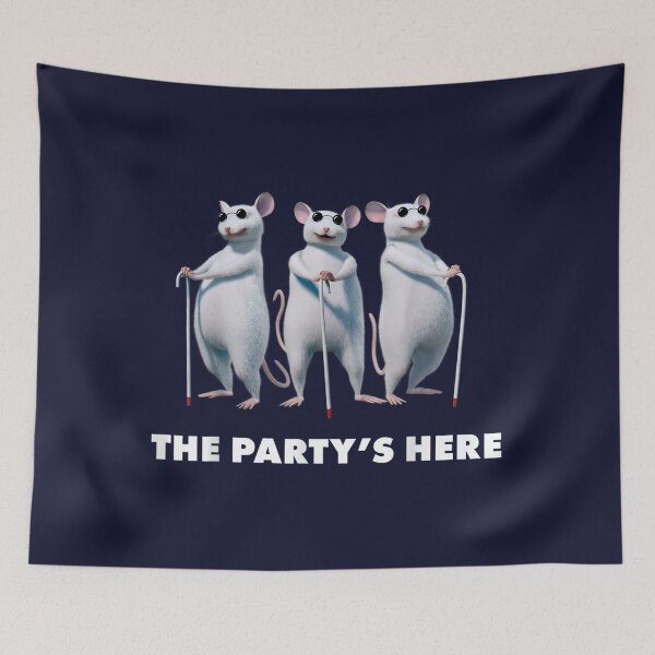Item preview, Shrek Blind Mice The Partys Here Text Poster  designed and sold by AoliniKiloa.