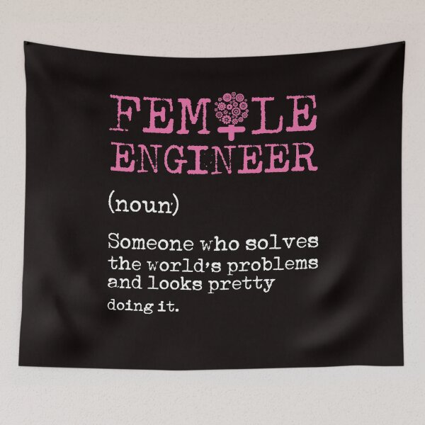 Item preview, Female Engineer Definition Mechanical Engineering Nerd Geek designed and sold by TomGiantDesigns.