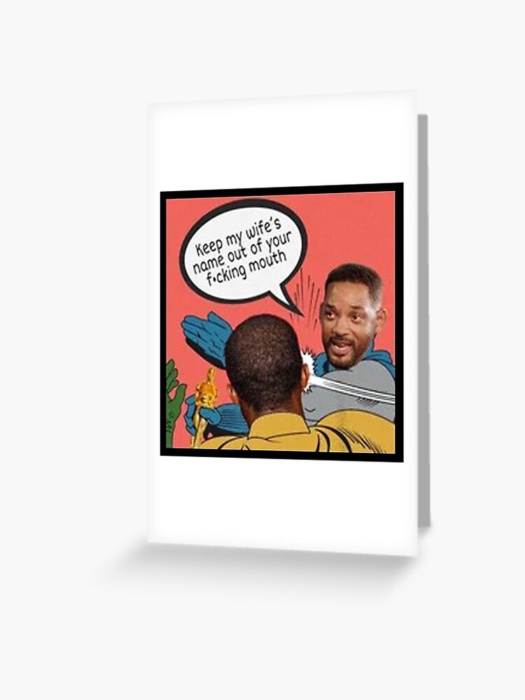 Will Smith Slap Funny Birthday Card Chris Rock Meme (Instant Download) 