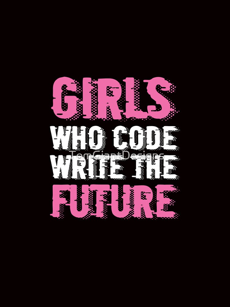 Thumbnail 4 of 4, iPhone Case, Girl Who Code Write Future Computer Science Programming Nerd designed and sold by TomGiantDesigns.