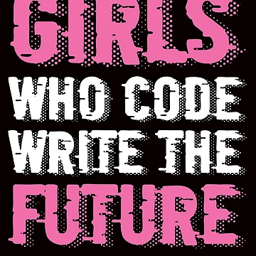 Artwork thumbnail, Girl Who Code Write Future Computer Science Programming Nerd by TomGiantDesigns