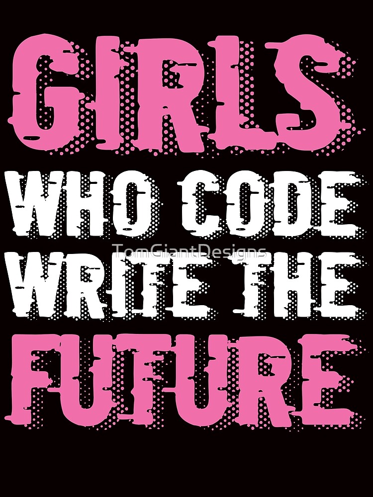 Thumbnail 3 of 3, Scarf, Girl Who Code Write Future Computer Science Programming Nerd designed and sold by TomGiantDesigns.