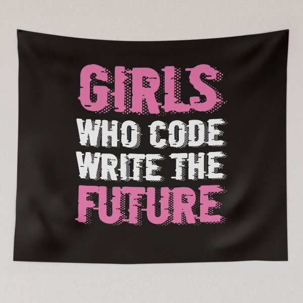 Item preview, Girl Who Code Write Future Computer Science Programming Nerd designed and sold by TomGiantDesigns.