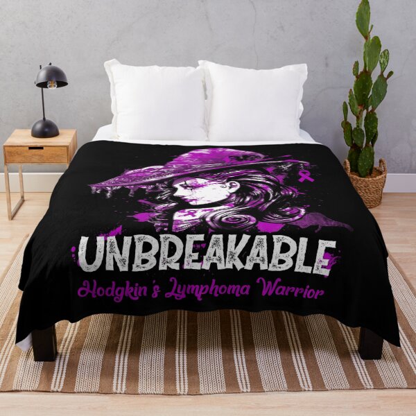 Item preview, Halloween Hodgkin's Lymphoma Warrior Unbreakable designed and sold by tenjun16.
