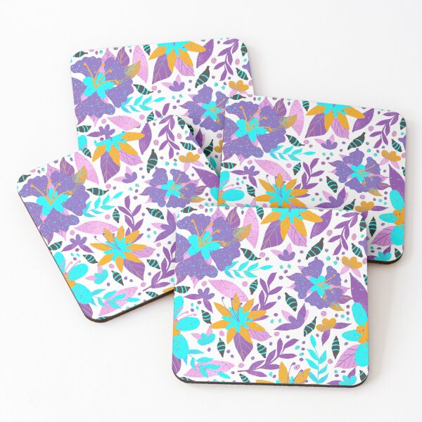 Item preview, Purple Splatter floral white designed and sold by Kazartcreations.
