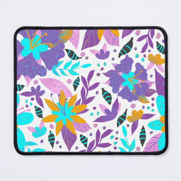 Item preview, Purple Splatter floral white designed and sold by Kazartcreations.