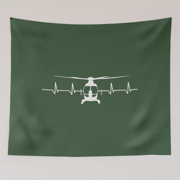 Item preview, Helicopter heartbeat helicopter pilot gift designed and sold by LaensButte.