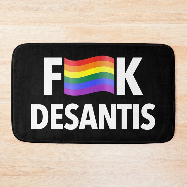 Item preview, F DeSantis - Censored with a Gay Pride Flag (white) designed and sold by Thelittlelord.