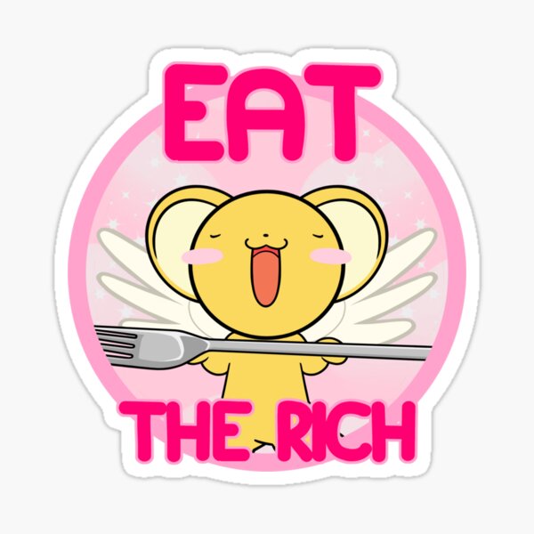 Item preview, Kero Says Eat the Rich Sticker designed and sold by VicenteWeutodd.