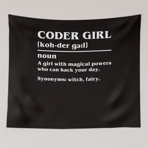 Item preview, Coder Girl Definition Coding Programmer Developer Software designed and sold by TomGiantDesigns.