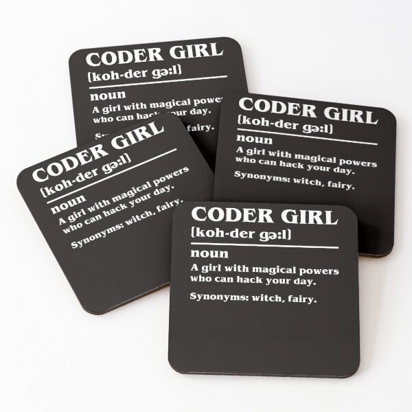 Item preview, Coder Girl Definition Coding Programmer Developer Software designed and sold by TomGiantDesigns.