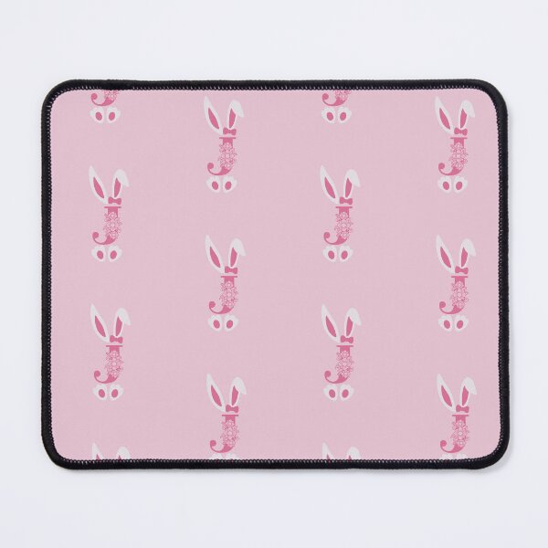 Item preview, J Letter Floral Monogram Initial Pink Bunny Easter designed and sold by SpringMoonPress.