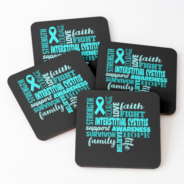 Item preview, Interstitial Cystitis Awareness - Strength Courage Faith Hope Love Fight Support Survivor Family Life Believe designed and sold by Hilten.