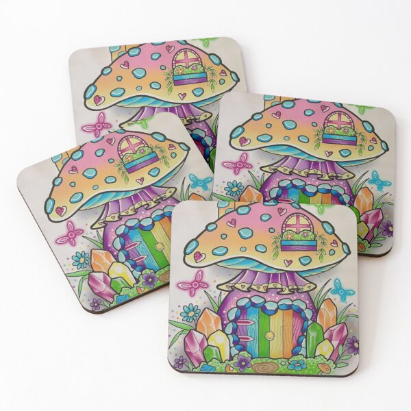 Item preview, Rainbow mushroom house designed and sold by XXgooddeedXX.
