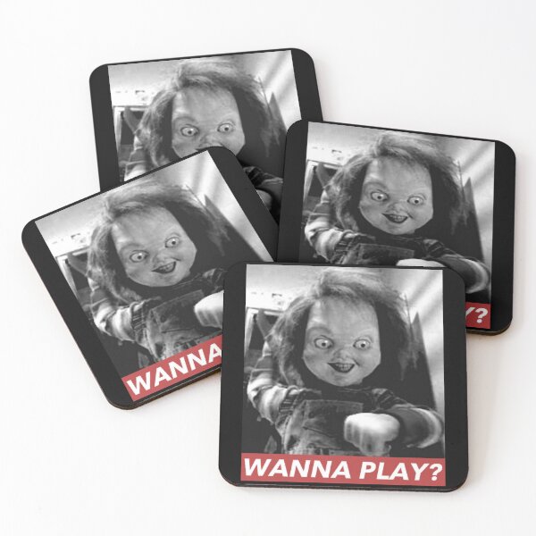 Item preview, Men Women Wanna Play Chucky Black And White Cover designed and sold by MikeBins1998.
