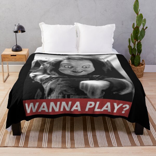 Item preview, Men Women Wanna Play Chucky Black And White Cover designed and sold by MikeBins1998.