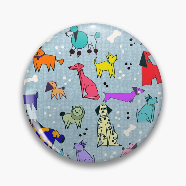 Item preview, Coloured Dogs Blue  designed and sold by Kazartcreations.
