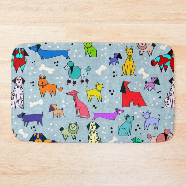 Item preview, Coloured Dogs Blue  designed and sold by Kazartcreations.