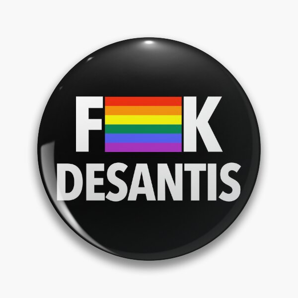 Item preview, F DeSantis - Censored with a Gay Pride Flag (white 2) designed and sold by Thelittlelord.