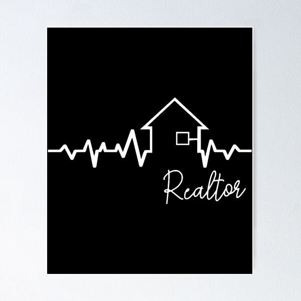 Aperçu de l'œuvre Agents immobiliers EKG heartbeat agent immobilier créée et vendue par LaensButte.