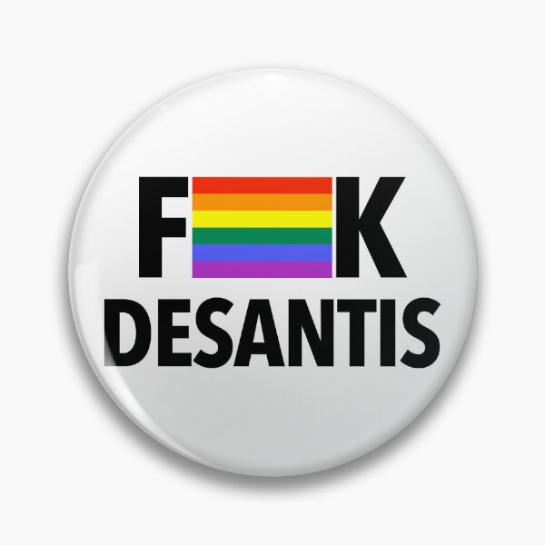 Item preview, DeSantis - Censored with a Gay Pride Flag (black 2) designed and sold by Thelittlelord.