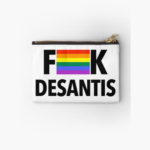 Item preview, DeSantis - Censored with a Gay Pride Flag (black 2) designed and sold by Thelittlelord.
