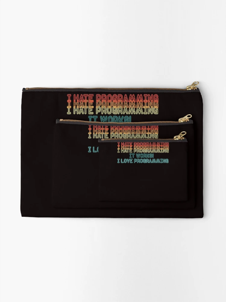 Thumbnail 2 of 4, Zipper Pouch, Programming Programmer Software Developer Debugging Coding designed and sold by TomGiantDesigns.