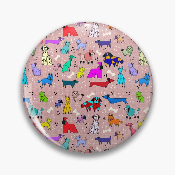 Item preview, Coloured Dogs Pink designed and sold by Kazartcreations.
