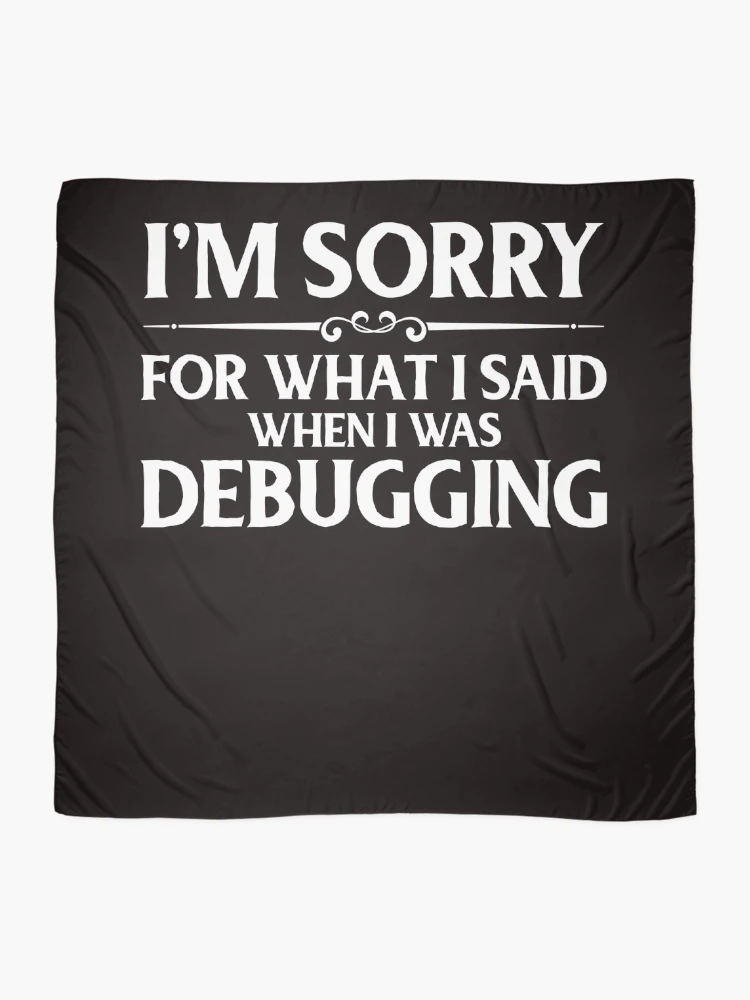 Thumbnail 2 of 3, Scarf, Debugging Developer Coder Programmer Software Internet Geek designed and sold by TomGiantDesigns.