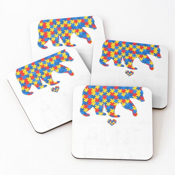 Item preview, Aunt Bear Autism Awareness Puzzle Piece Autistic Womens  designed and sold by tornerkanuan.
