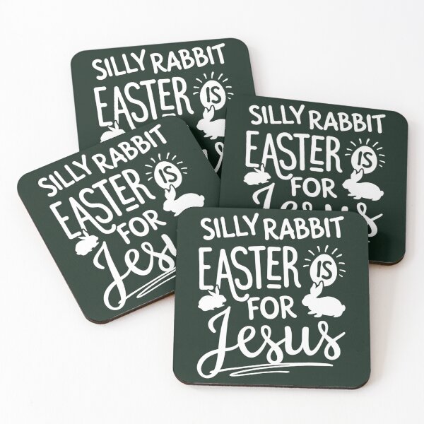 Item preview, Silly Rabbit Easter is for Jesus Christianity Funny Easter Gifts   designed and sold by AlemaArtPrint.