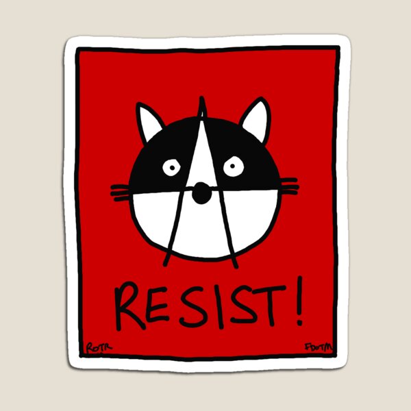 Resist! With the Raccoons of the Resistance Magnet