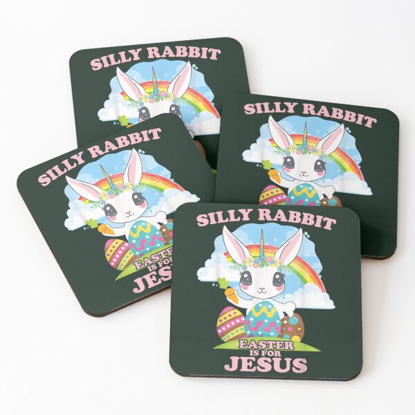 Item preview, Silly Rabbit Easter Is for Jesus Christians Bunny Eggs   designed and sold by AlemaArtPrint.