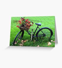 Bicycle Basket Greeting Card