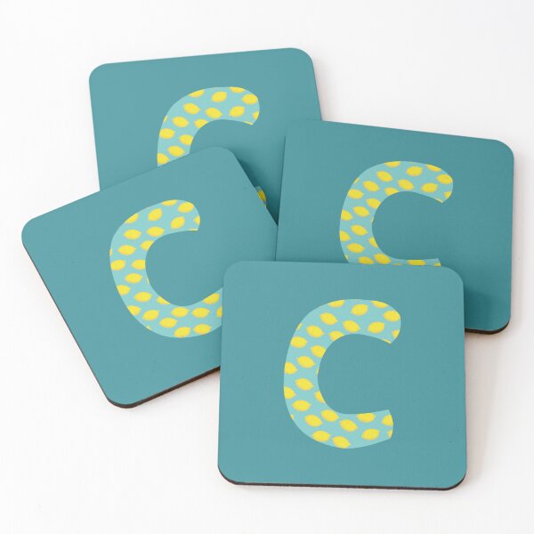 Item preview, Lemon Summer Monogram Alphabet Letter C - Initial designed and sold by Karen Ekdahl.